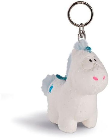 NICI Schlüsselanhänger Einhorn-Baby Theolino, 10 cm, Weiß/Blau
