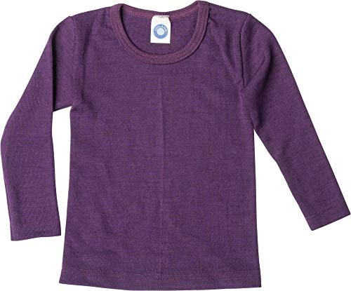 Cosilana, ropa interior para niños, camiseta, 70% lana de merino orgánica, 30% seda, 128