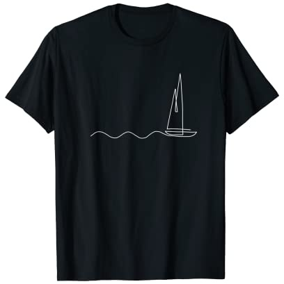 Sailboat White | Sailing Maritime | Sailor | Skipper Captain T-Shirt