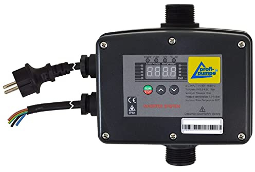 INVERTER-PUMPENSTEUERUNG verkabelt DRUCKSCHALTER Druckwächter Automatic-Controller Durchflusswächter für Hauswasserwerk Pumpe Brunnenpumpe Kreiselpumpe Tauchpumpe Tiefbrunnenpumpe