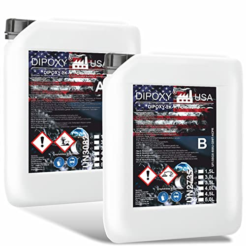 Epoxidharz 1:1 Diamond MAX-UV glasklar Gießharz 2K Harz+Härter 0,1-10cm 2L 1L A + 1L B