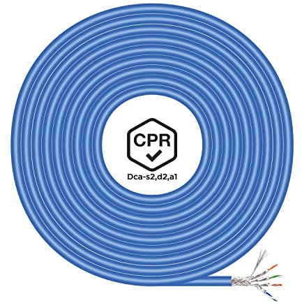 AISENS - A146-0665 - Cable de red RJ45 LSZH CPR Dca Cat.7 600 MHz S/FTP AWG23, azul, 305m