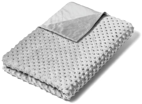 Ella Housse de Couette pour Couverture lestée 150 x 200 cm en Tissu Minky Incroyablement Doux - Convient pour 7 kg et 9 kg de Couverture lestée