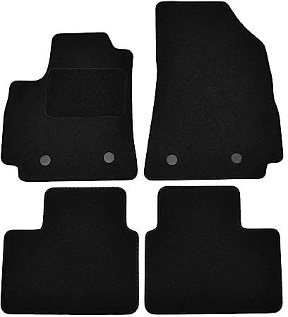 J&J AUTOMOTIVE | Velours Fußmatten Autotepiche Passend Für Arkana ab 2020 4 TLG, Genaue Passform, rutschfeste Untregrund, Verstärkt Im Pedalbereich