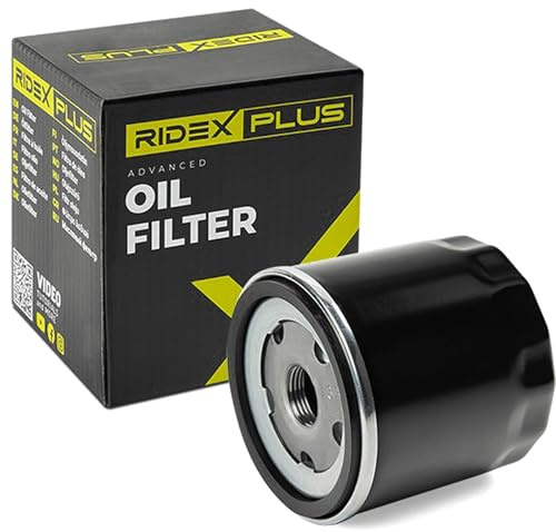 RIDEX PLUS 7O0048P Filtro de aceite con válvula bloqueo de retorno Compatible con VW Polo V Hatchback 6R1, 6C1