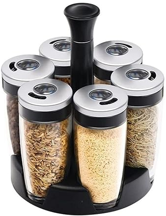 PIPONS Zuckerdose Salztopf Glas-Gewürzbehälter-Set, Transparentes Zuckerdosen-Set, Salz- Und Pfeffer-Vorratsglas, Heim-Gewürzbehälter Mit Deckel Salzdose Spice Jars