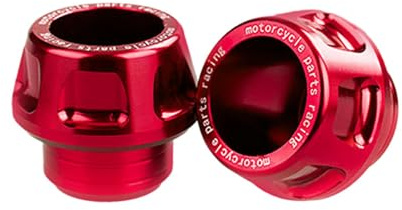 Ronyme Cadre de Fourche Avant de Moto Universel, Curseur de Protection Contre Les Chutes, Protection Contre Les Chocs de Roue pour Motos, Robuste et léger, Rouge