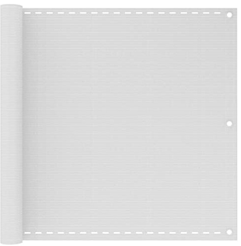 ShGaxin Toldo para balcón, Malla Protectora Balcon, Malla De Ocultacion, para Cubrir Vallas, Tela Ocultacion Jardin, HDPE Blanco 90x500 cm
