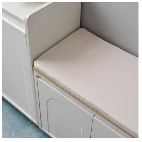 Yekuhe Sitzbankauflagen Innen/Außen 120/150/110 x 40 cm Gartenmöbel Gartenbankauflagen 5cm Dickes Bankkissen Bankauflage Waschbar Abnehmbarem Rutschfestes Sitzkissen(Beige,80x55x5cm Thick)