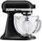 KitchenAid Artisan Mixer 4.8L Matte Black With Glass Bowl (5KSM156BBM)