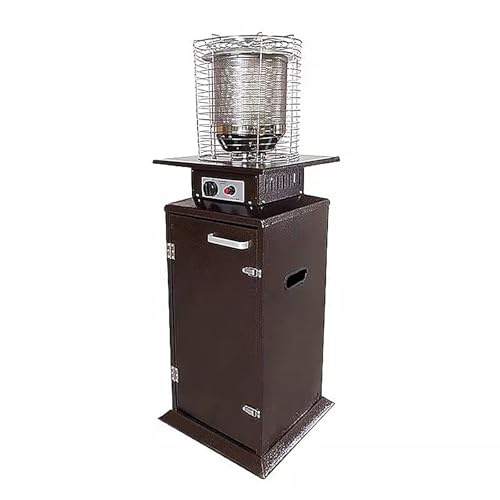 Estufas Exteriores para Terraza con Ruedas, 8800W de Alta Potencia Calefactor Exterior, Disponible para Calentar, Freír y Asar Área de Cobertura 30-60㎡