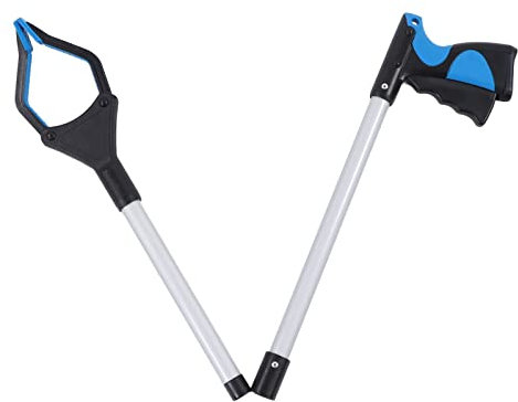 Grabber Reacher Tool, Pick Up Stick Grabber mit Arbeitssparendem Müllgreifer aus Aluminiumlegierung, Klappbares Pickup-Werkzeug, Tragbares Müllsammler-Greifwerkzeug für
