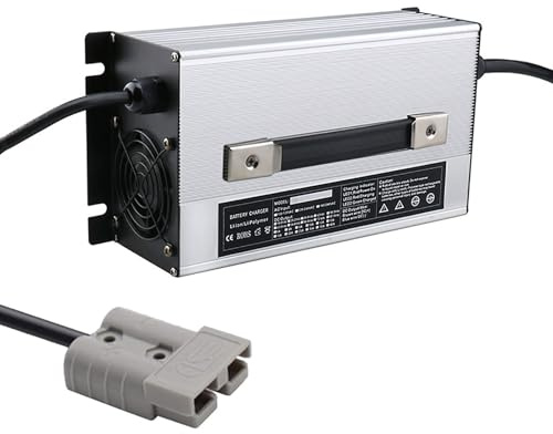 MXHACD Caricabatterie per batterie al Piombo 48V 30A, caricabatteria per carrelli elevatori, con Spina Anderson (50A/120A/175A/350A), per caricare Barche elettriche, Camper(Size:175A)