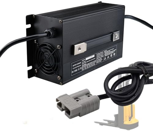 WLEJSL Chargeur Batterie au Plomb 1500 W 72 V 15 A pour Chariot Élévateur avec Prise Anderson 50 A/120 A Transpalette Électrique, Chariot Élévateur, Autolaveuse à Conducteur Marchant,A1,120A