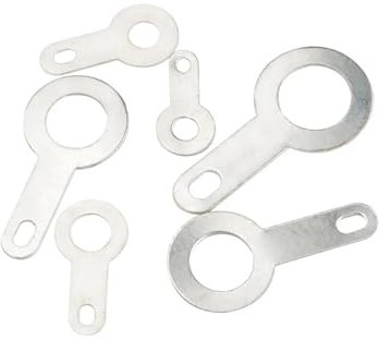 DQZRTUECA Unterlegscheibe Single Head Solder Lug platem, Einzelkopf-Kupfer-Silberdraht-Ohrscheibe, runde Lötanschluss-Kupferöse 2,2 2,7 3,2 4,2 5,2 6,2(D 2.2 50pcs)