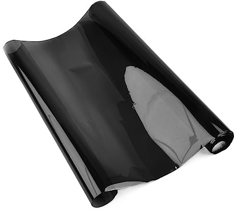 ZQINGQING Lamina Solar Coche Homologada Rollo de Vidrio Tintado for Ventana de Coche, Tinte Negro, 50x100cm, Accesorio de Calidad Duradero for automóvil Tintado De Lunas Homologado Itv