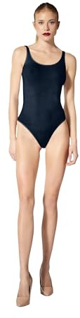 Wolford Jamaika String Body For Women Iconic Bodysuit Seamless Slim Fit Sleeveless Reinforced Scoop Neck and Armholes navy Blue X-Small