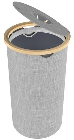 LILIIN Conteneur de collecte pour bouteilles consignées 100L avec couvercle, conteneur pour déchets avec trou, support pour sac poubelle, grand bac de rangement, poubelle, récipient, vide, verre à