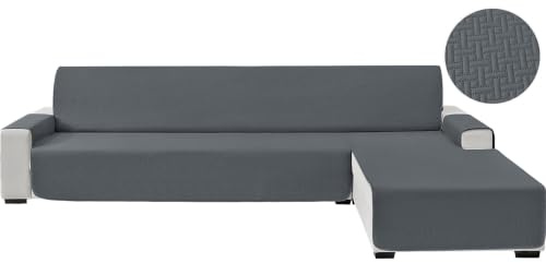 CYCMACO Wasserdicht Sofabezug L Form 3 Sitzer, rutschfest Sofa Überzug Ecksofa, Ecksofa Bezug Rechts/Links Universal Reversibel, Sofa Überzug L Form Mit Armlehne, Für Hund Katze, Dunkelgrau