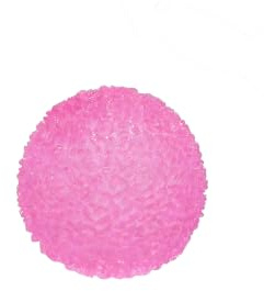 4cm Textured Squishy Ball, Slow-Rising Sensory Toy, Ages 3+(Pink) | Soft maltose-filled textured ball stretches, squeezes and slowly returns to shape, ideal for desks, travel and sensory play.