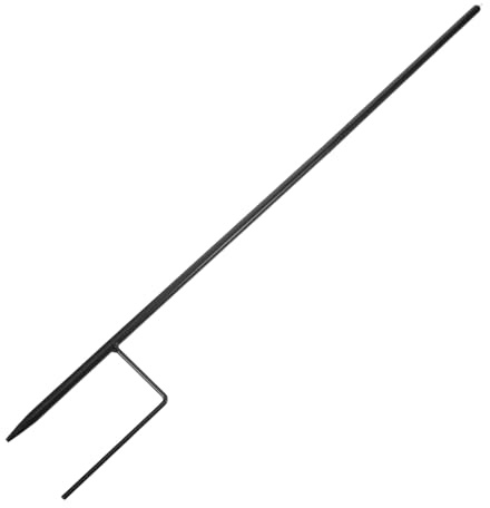 NUOBESTY Support pour Parasol de Jardin en Métal Robuste Ancrage à Fourche Base Stabilisatrice Anti-Basculement pour Pelouse et Terrasse Fixation Résistante Vent Usage Extérieur