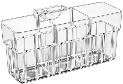 Aquarium Plant Holder - 3 Compartment Adjustable Hydroponic Cups, Clear Aquarium Planter, Sturdy Easy to Use Design, Ideal for Shrimp Betta Freshwater Terrarium, Workplace Home Fish Tank Decor