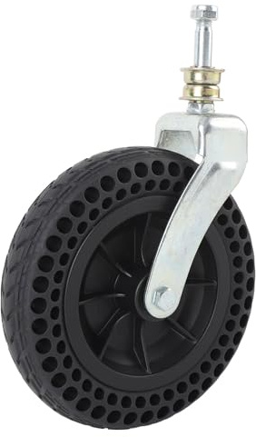 Hamwesh, Roue de Poussette de Chariot Universelle de capacité de Charge de 8 Pouces 75 Kg, de Remplacement en Caoutchouc Solide Antidérapante avec Installation Facile, pour Chariot de bébé,