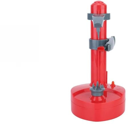 Akozon Pelafrutta Elettrico Automatico - Strumento da Multifunzionale per Sbucciare Senza Sforzo Frutta e Verdura - Ideale per Patate, Pere e Altro (rosso)