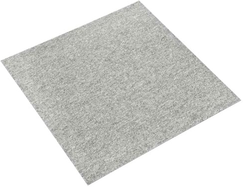 vidaXL Alfombra 20 pcs Gris Claro 50 x50 cm 100% Polipropileno, Losetas de moqueta Modernas, Suelo Interior Duradero, Modular Antideslizante, decoración de Habitaciones con Patrones