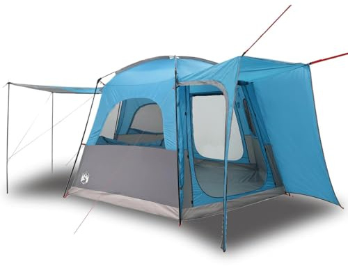 HETFTJN Autozelt für 4 Personen, Campingzelt mit PU-Beschichtung, Fahrzeuganbau für Campingreisen, 185T Polyester-Gewebe, Maße 410 x 357 x 222 cm, inkl. Tragetasche und Bodenplane, Blau