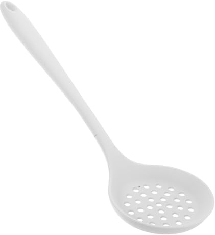 Uonlytech Schiumarola Antiaderente Bianco in Silicone Resistente al Calore, Utensile da Cucina per Hot Pot e Vari Ambienti di Cottura