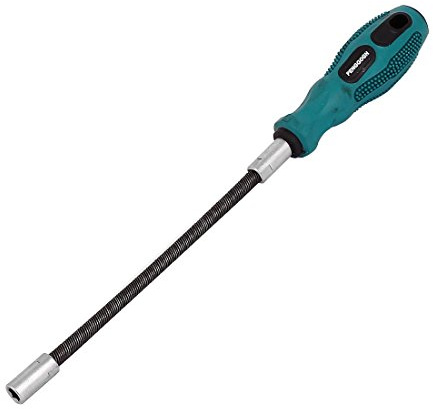 sourcing map 7 mm Écrou pour douille hexagonale 310 mm de long Clé à molette Tournevis Outil à Main Noir Vert