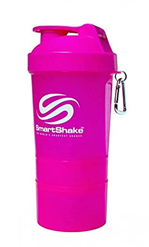 SmartShake Shaker Neon Serie, Pink, 1er Pack (1x 600 ml)