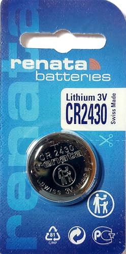 Renata 2430 Lot de 10 piles bouton au lithium