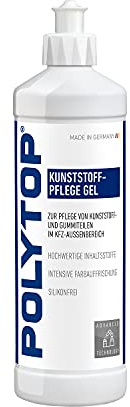 Polytop Kunststoffpflege Gel 500 ml - Für lang anhaltende Konservierung und Farbauffrischung von Gummi und Kunststoff an Auto und Motorrad