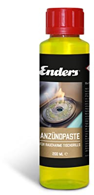 Enders anzuend Paste per Aurora Grill da Tavolo 1386, Pasta Combustibile per Barbecue, rauchfrei, Libro di Carbone Semplice e Sicuro Accendere