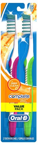 Oral-B Complete Deep Clean Toothbrushes, Soft, 2 Count