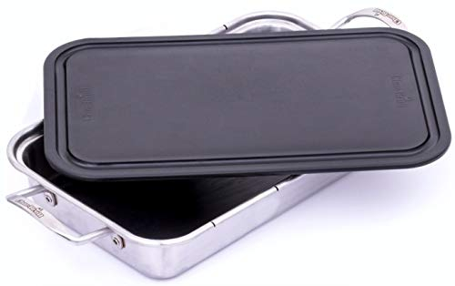Char-Broil 3526981P04 Grill Plus Roasting Pan & Cutting Board, Silver