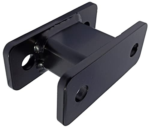 AHAKA Rallonge crochet pour tête sphérique AHK, 2 trous, espacement 90 mm, charge max 3500 kg, noir mat laqué
