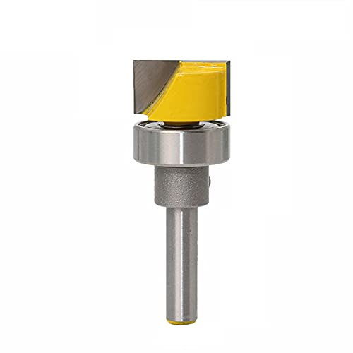 1pc 1/4 vástago broca con rodamiento perfil cuadrado ranura tallando router bit puerta madera panel cortador cuchillo, para herramientas de carpintería, etc. 19.05X11MM