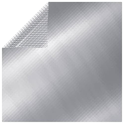 Tidyard Catherinol Bâche à Bulles Piscine Bâche Piscine Bache Bulle Piscine Couverture de Piscine Argenté 549x274 cm PE