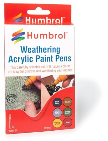 Humbrol AV0100 Weathering Pens for model building Diorama school art project