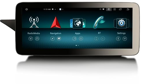 Erisin 12.3 Zoll 8GB+128GB Android 13 Autoradio Bluetooth mit GPS Navigation für Mercedes Benz E-Klasse W212 S212 NTG 4.0 Unterstützt CarPlay Android Auto WiFi DAB+ IPS USB DSP DVR OEM COMAND