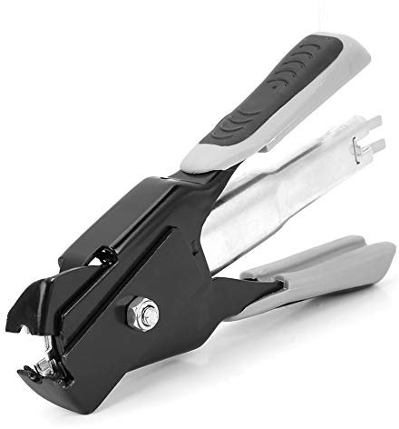Pinza per Anelli di Maiale, Pinza per Chiodatrice per Recinzioni in Acciaio Tipo C per Morsetti per Gabbie per Animali, Pinza per Imballaggio Pistola per Cucitrice per Cuscini di Auto, Tappezzeria