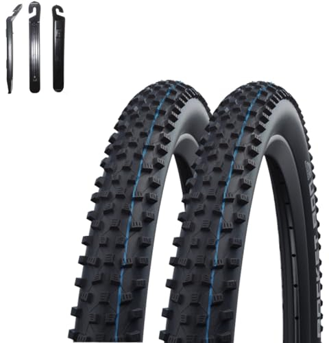 2 x Faltreifen Schwalbe Rocket Ron Evolution Super Ground 29 Schwarz 57-622 (29 x 2.25) inkl. Reifenheber