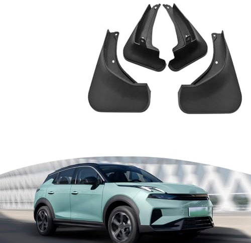 Bqieai 4PCS Auto Vorne Hinten Schmutzfänger, Für Lynk & Co 06EM-P 2023 Rad Spritzschutz Kotflügel Staubdicht Schlamm Klappen Car Styling Zubehör