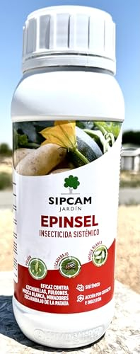 Insecticida sistémico a base de acetamiprid al 0,5%. 500ml. 80 litros de agua.Efectivo control de plagas como pulgón, mosca blanca o escarabajo de la patata. EPINSEL 500ml (1)