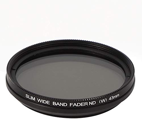 Einstellbarer ND-Filter, 40,5 mm / 43 mm ND2? ND400 Einstellbarer neutraler Grauer ND-Objektivfilter für Spiegelreflexkamera Notwendiges Zubehör (43 mm) Geschenk