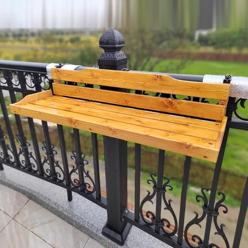 BRCYKRWY Balkontisch Klappbar Hängetisch Balkonhängetisch Tisch Klappbar Hängetisch Hängetisch Balkonhängetisch Klapptisch Für Balkongeländer,wetterfest Tisch Balkontisch Klein Höhenverstellbar