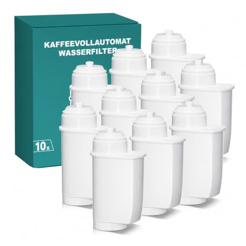 Filswa Kaffeevollautomat Wasserfilter für Siemens EQ-Series, EQ6 Plus S700 | EQ9 S900 S500, EQ500, EQ700, EQ900. Hochwertige und effiziente, wirtschaftliche Alternative (10 Stück)